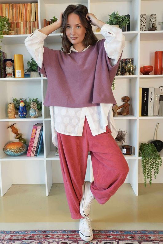 Conrad Layer Knit Dusky Rose